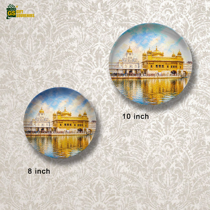Golden Temple Ceramic Wall Plate | Amritsar Heritage Punjab Souvenir