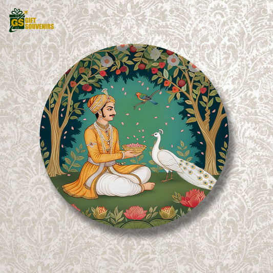 Garden of Royal Blessings – Indian Heritage Ceramic Wall Plate