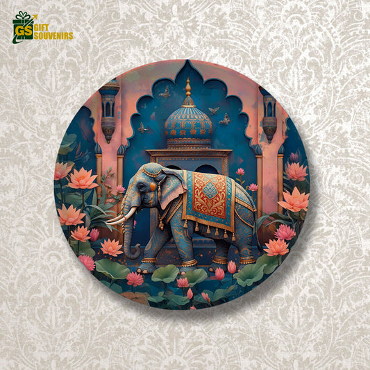 Majestic Heritage – The Royal Elephant Ceramic Wall Plate