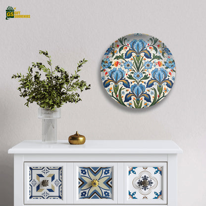 Eternal Blossoms – Nature-Inspired Ceramic Wall Plate