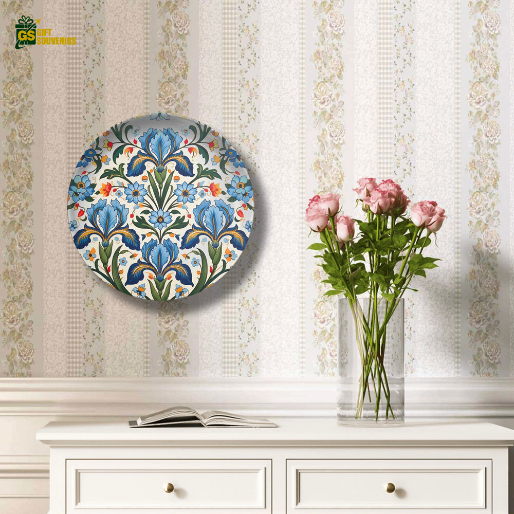 Eternal Blossoms – Nature-Inspired Ceramic Wall Plate